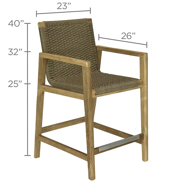 San Lucas Counter Stool, view 2